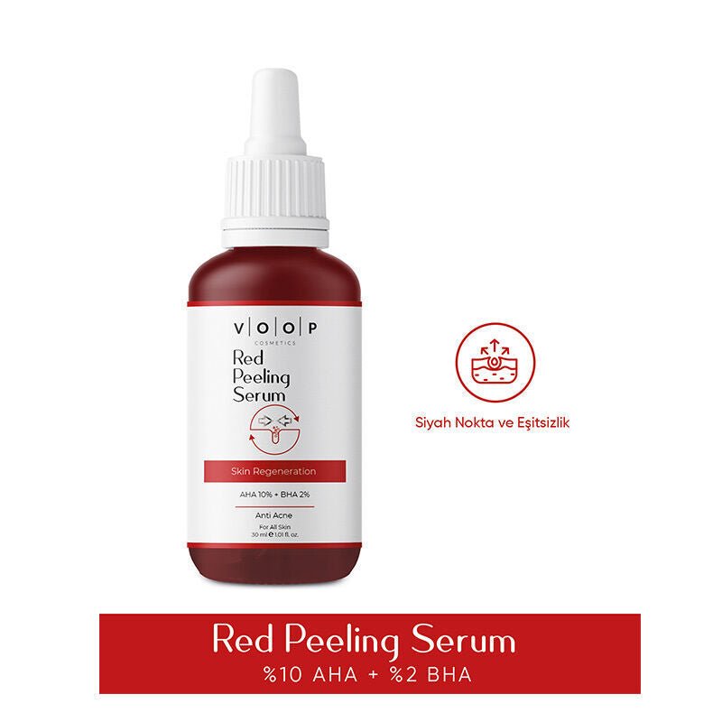Red Peeling Serum - Skin Renewing, Pore Minimizing & Brightening AHA/BHA - TryAladdin