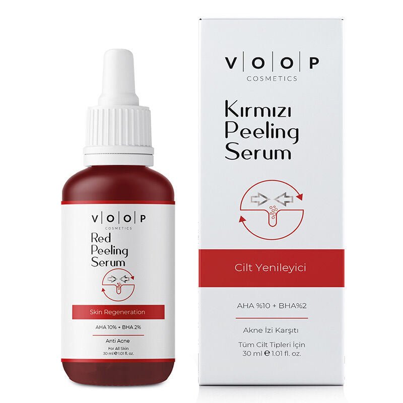 Red Peeling Serum - Skin Renewing, Pore Minimizing & Brightening AHA/BHA - TryAladdin