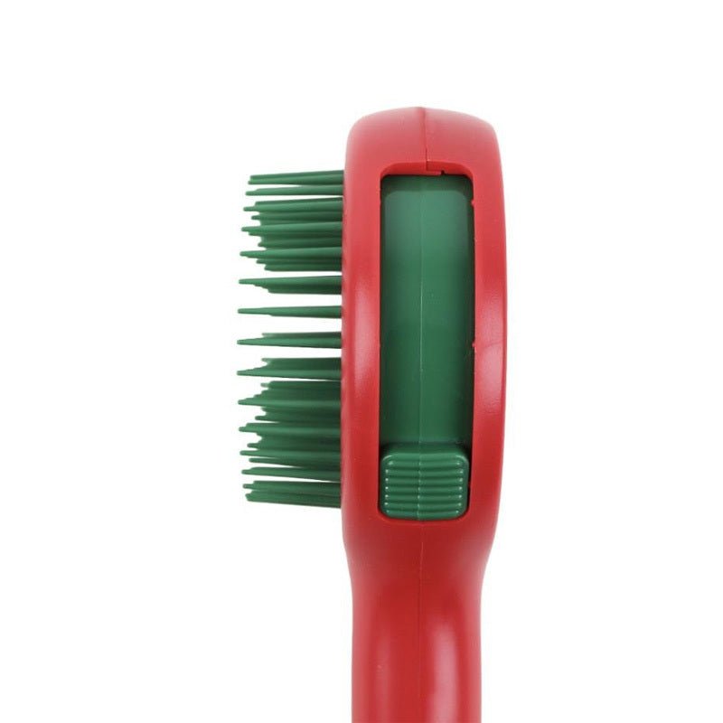 Red Retractable Hair Brush - Compact Styling Tool - TryAladdin