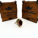 Red Ruby Stone Ladies Ring