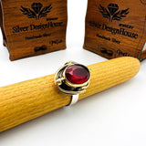 Red Ruby Stone Ladies Ring