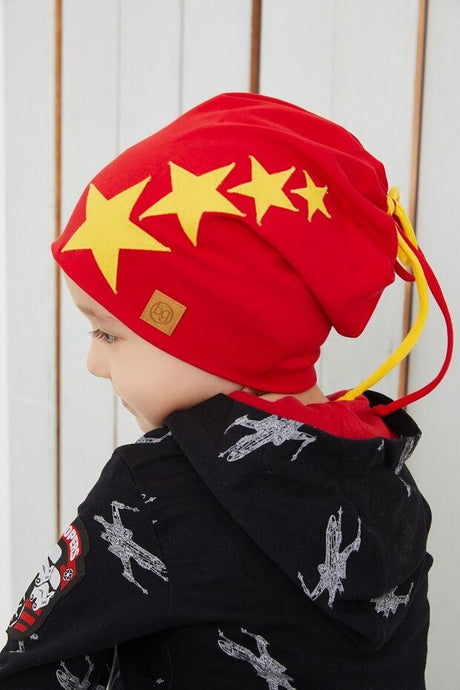 Red Star Kids' Beanie - Soft 6 Cotton Hat - TryAladdin