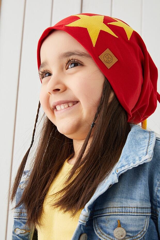 Red Star Kids' Beanie - Soft 6 Cotton Hat - TryAladdin