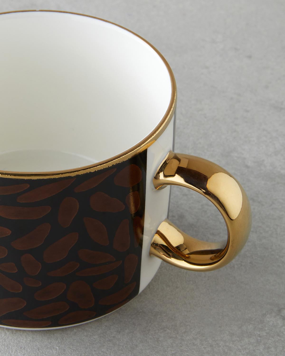 Premium Redstone New Bone China Mug Brown Gold