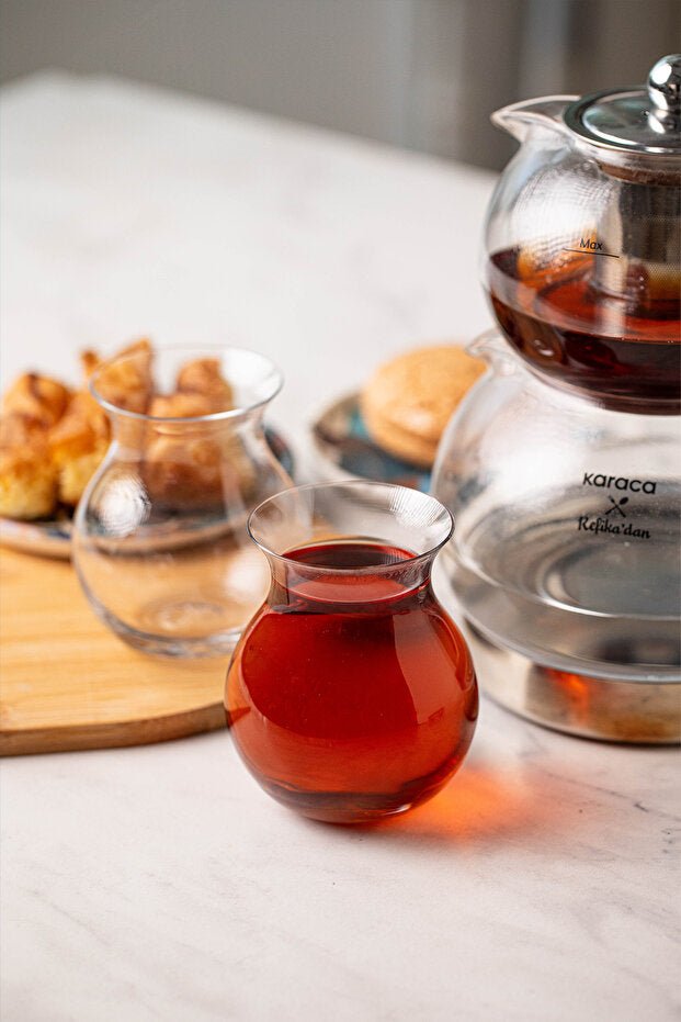 Refikadan Premium Gonlubol Turkish Tea Glass Set - 2 - Piece - TryAladdin
