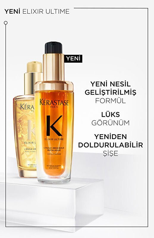 Refillable Hair Care Oil - Strengthening, Frizz Control & High Shine Elixir - TryAladdin