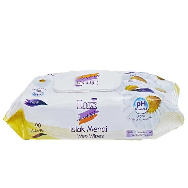 Refreshing Daisy Scent Wet Wipes - 90 Count Cleansing Towelettes - TryAladdin