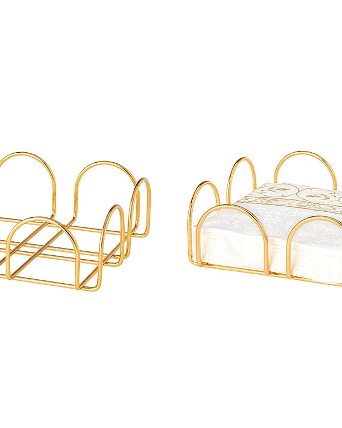 Professional Gold Metal Napkin Holder Tableware Accessory