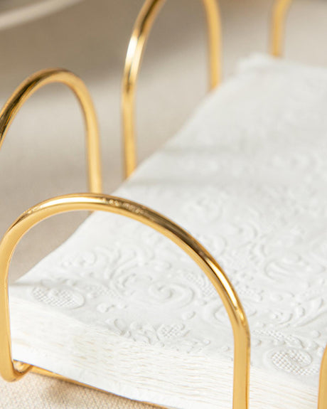 Professional Gold Metal Napkin Holder Tableware Accessory