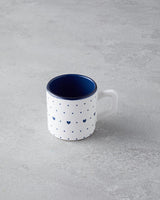 Premium Ceramic Coffee Cup Set Blue 2 Piece Cafe Essentials