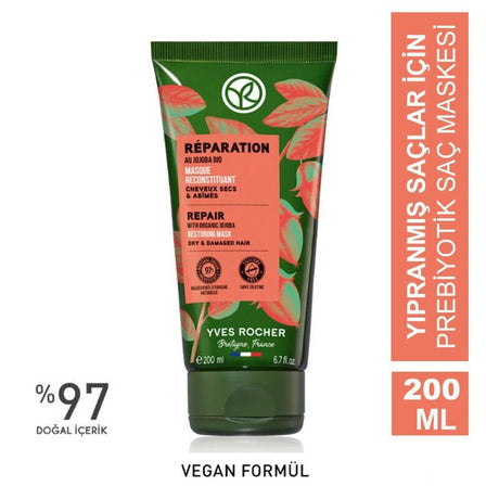 Repairing Hair Mask - Prebiotic Care for Damaged Hair with Agave & Jojoba - TryAladdin