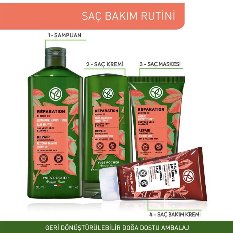 Repairing Prebiotic Shampoo - Organic Jojoba & Agave for Damaged Hair - TryAladdin