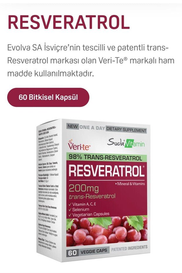 Resveratrol & Antioxidant Complex - 60 Vegetarian Capsules - TryAladdin