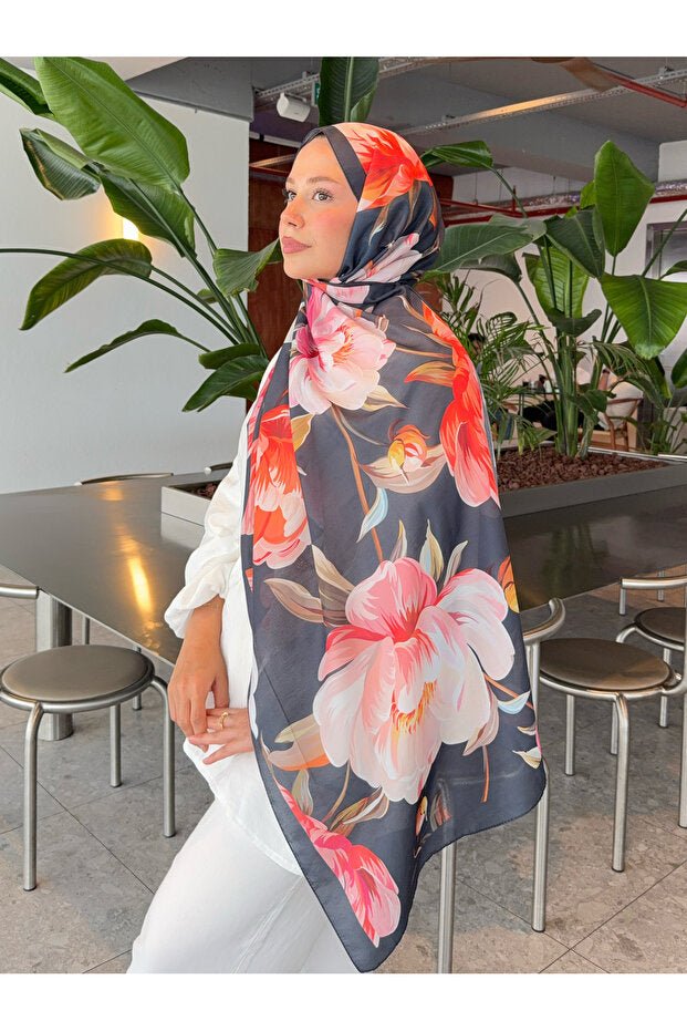 ミラ・イペック レトロフローラル コットンスカーフ - 75x180cm – Aladdin