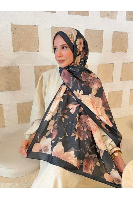 Retro Floral Cotton Shawl Elegant Design - TryAladdin