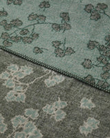 Premium Comfort Cotton Retro Leaf Single Blanket   Khaki