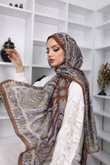 Retro Pattern Cotton Shawl, Non - Slip & Iron - Free - TryAladdin