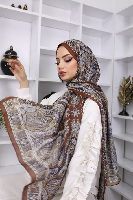 Retro Pattern Cotton Shawl, Non - Slip & Iron - Free - TryAladdin