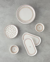 Professional Grade Retro Ceramic Breakfast Set 10 Piece 4 Person Colorful