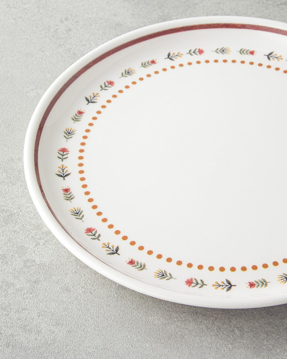 Professional Grade Retro Ceramic Breakfast Set 10 Piece 4 Person Colorful
