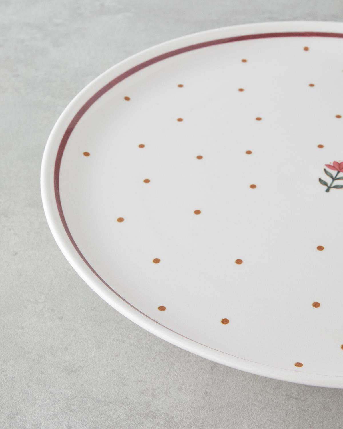 Retro Inspired Ceramic Dessert Dinnerware Set 13 Piece Professional Collection