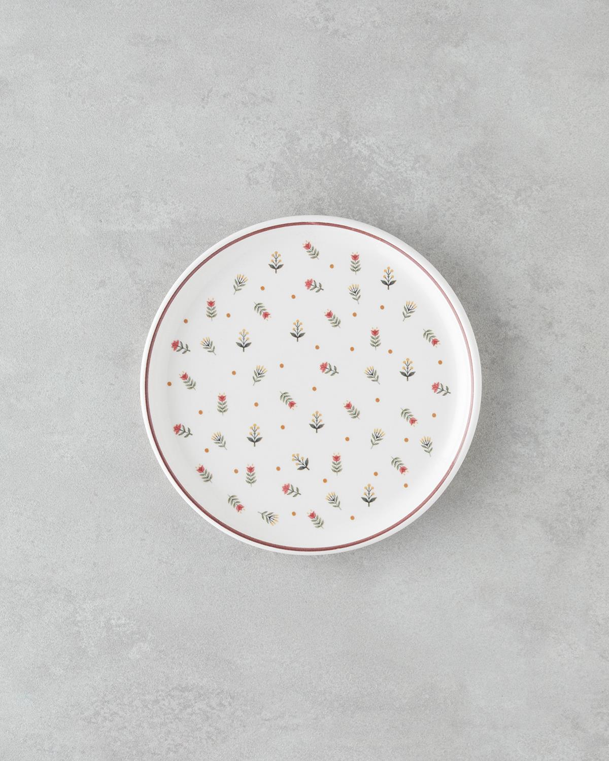 Retro Inspired Ceramic Dessert Dinnerware Set 13 Piece Professional Collection
