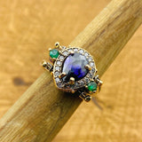 Reversible Amethyst and Citrine Ring