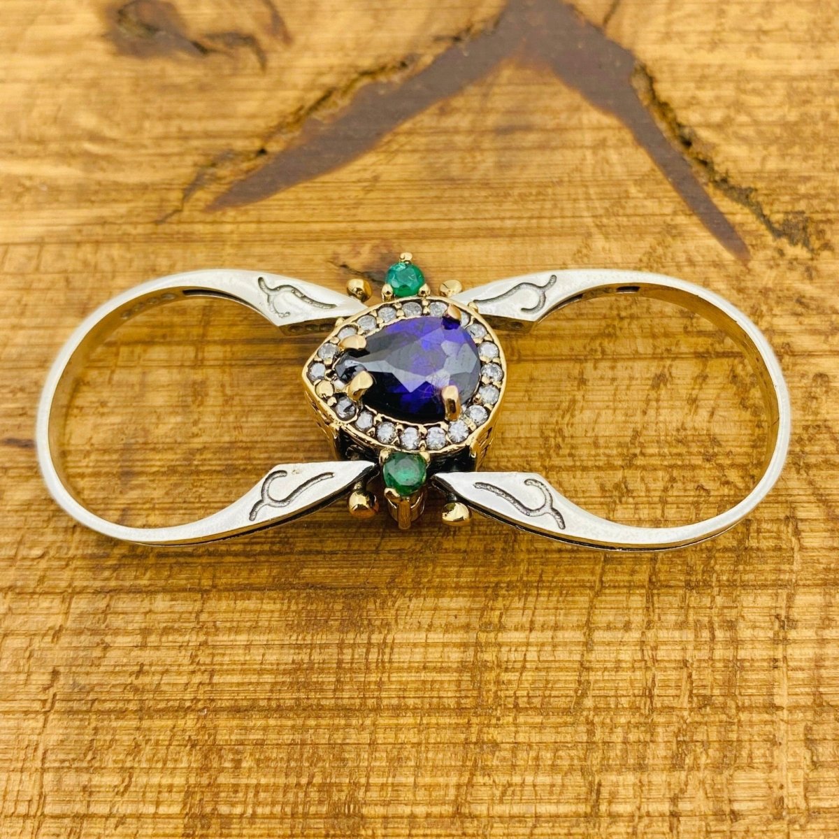 Reversible Amethyst and Citrine Ring