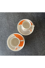 Rgs Homelife Premium Porcelain Turkish Coffee Cup Set - Cat Design - 4 Piece - TryAladdin