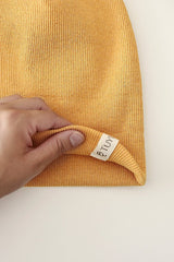 Ribbed Beanie Set Beige & Mustard 2 - Pack - TryAladdin