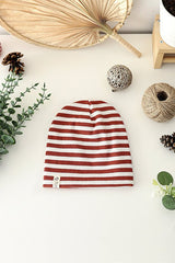 Ribbed Striped Cotton Beanie - TryAladdin