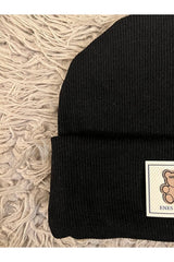 Ribbed Teddy Bear Beanie Hat 2 - Pack - TryAladdin