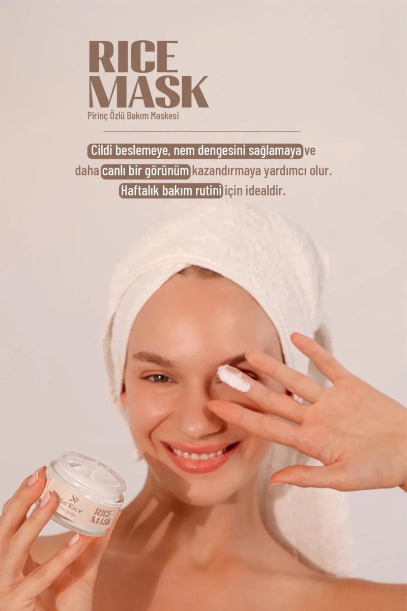 Rice Extract Face Mask - Brightening & Purifying Spreadable Mask - TryAladdin
