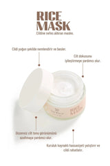 Rice Extract Face Mask - Brightening & Purifying Spreadable Mask - TryAladdin