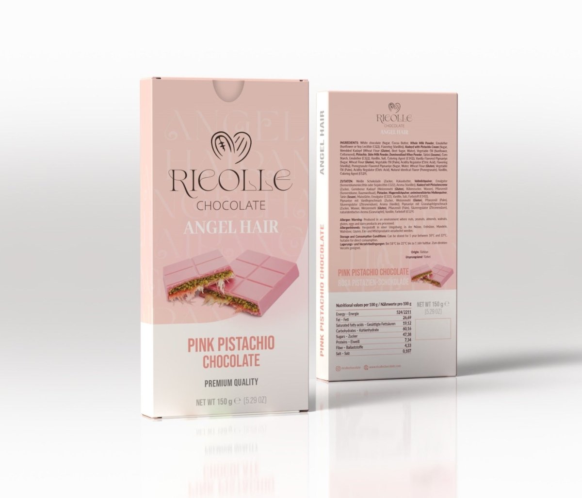 Ricolle Angel Hair Pink Pistachio Chocolate - TryAladdin