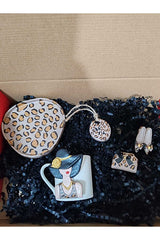 Rivelcandle Designer Leopard Print Female Figure Single Serve Cup Set - TryAladdin