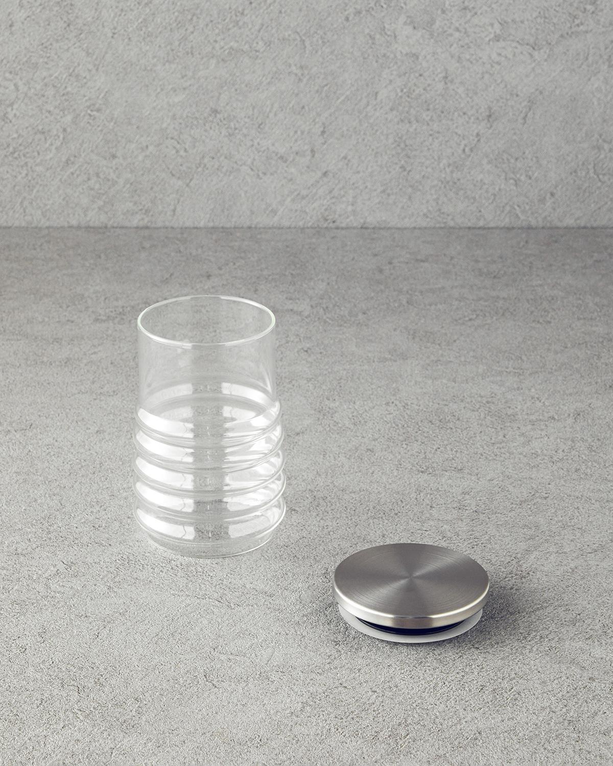 Professional Grade Borosilicate Glass Jar   Transparent Multi Purpose Storage