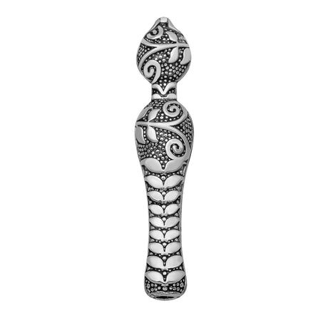 Sterling Silver Tesbih Imam - Ornate Floral Scrollwork Design