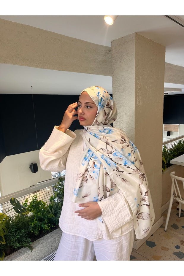 Romantic Series Retro Floral Soft Cotton Shawl - TryAladdin