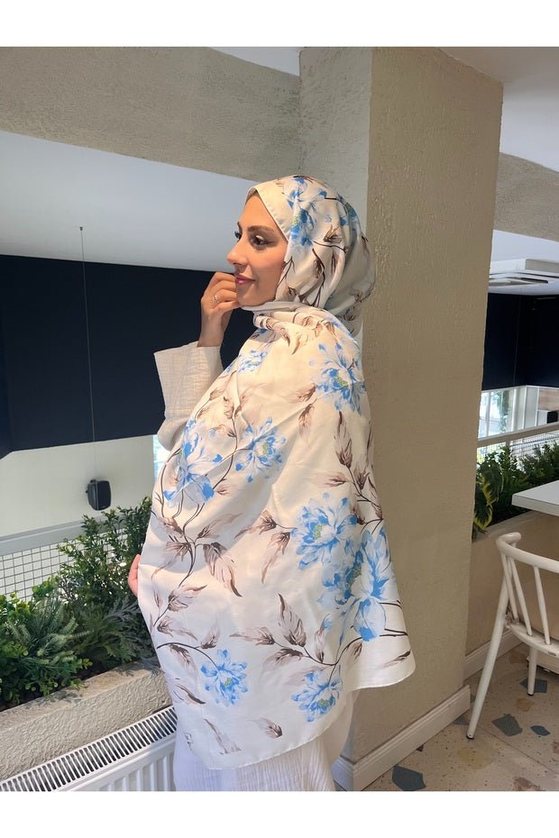 Romantic Series Retro Floral Soft Cotton Shawl - TryAladdin
