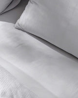 Rosalie 100% Cotton King Size Dobby Weave Duvet Cover Set - Light Gray - TryAladdin