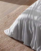Rosalie 100% Cotton King Size Dobby Weave Duvet Cover Set - Light Gray - TryAladdin