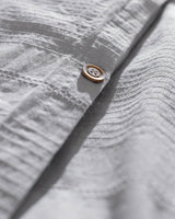 Rosalie 100% Cotton King Size Dobby Weave Duvet Cover Set - Light Gray - TryAladdin