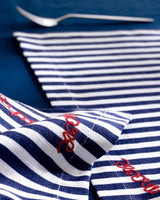 Rosane Design White and Navy Blue Placemat for Dining Tables - TryAladdin