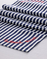 Rosane Elegant Table Runner - White & Navy Blue - TryAladdin