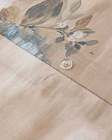 Professional Grade Digital Print Easy Iron Single Bedding Set   Brown