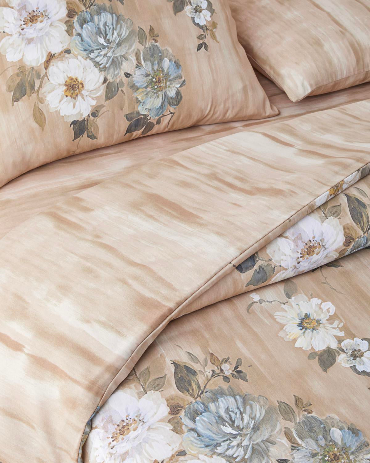 Professional Grade Digital Print Easy Iron Single Bedding Set   Brown