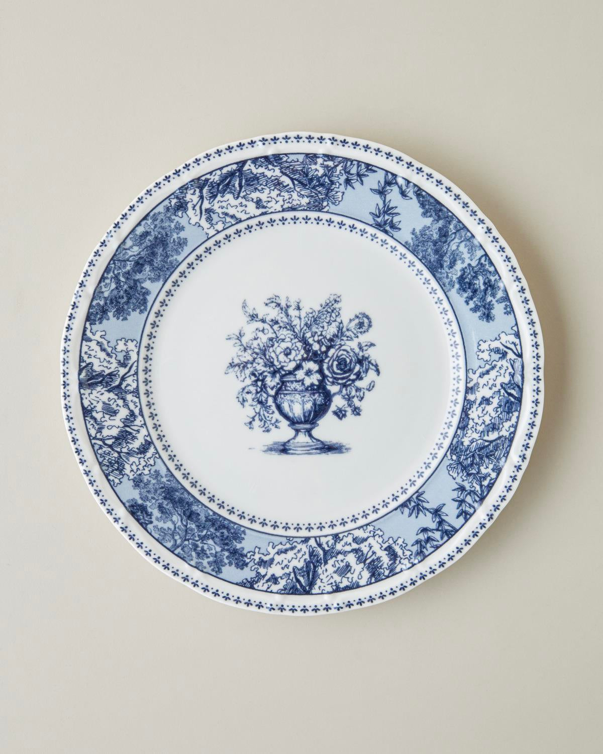 Premium Porcelain Dinnerware Set   24 Piece   6 Person   Navy Blue