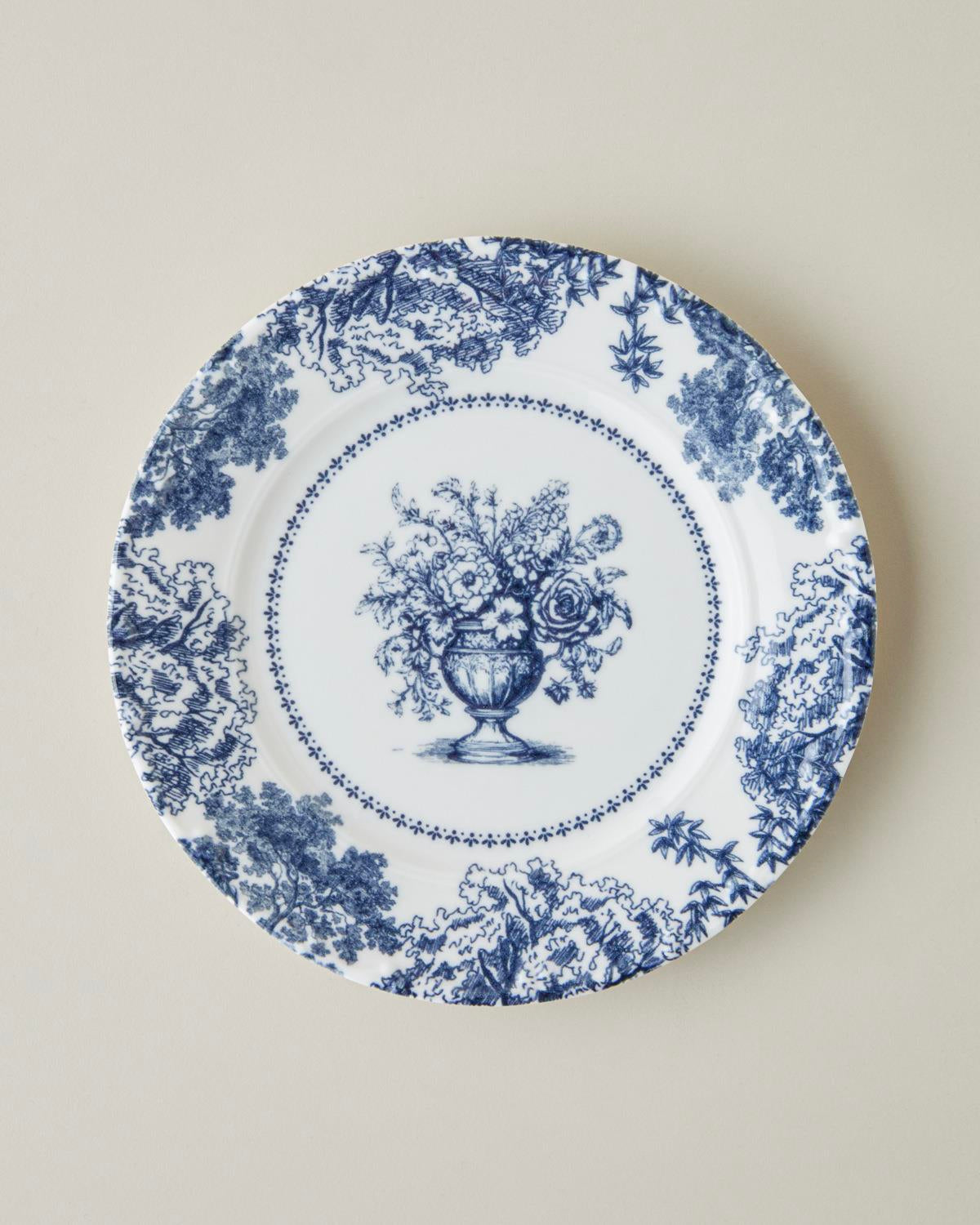 Premium Porcelain Dinnerware Set   24 Piece   6 Person   Navy Blue