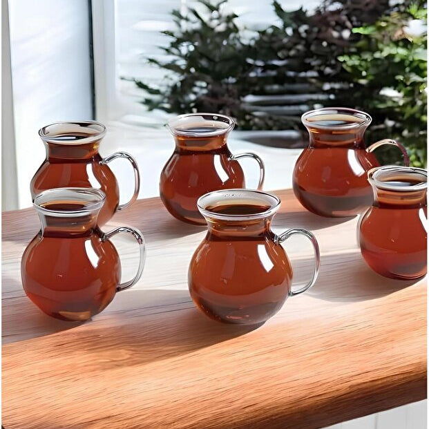 Rossel Premium Professional Turkish Tea Glasses - 6 Piece Set - TryAladdin